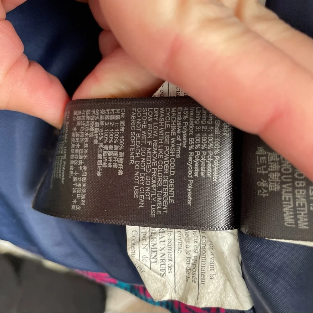 Marmot "Tasman" 34520 Ski Coat Pink Blue with Hood | Size M - Picture 9 of 10